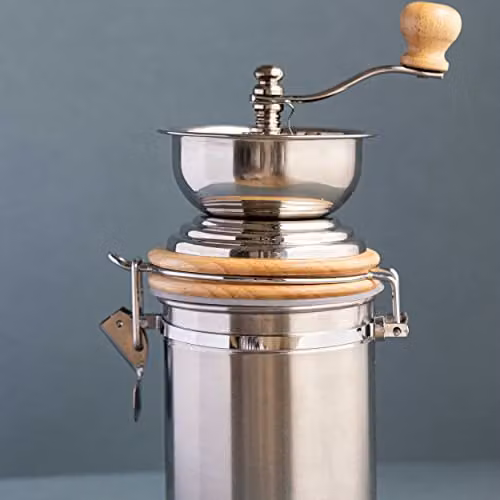 La Cafetiere Stainless Steel Traditional Coffee Grinder in Silver – 2