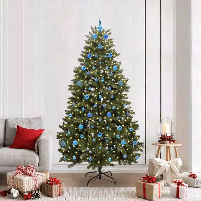 Berkfield Home Artificial Green Christmas Tree with Stand, Height: 210 cm
