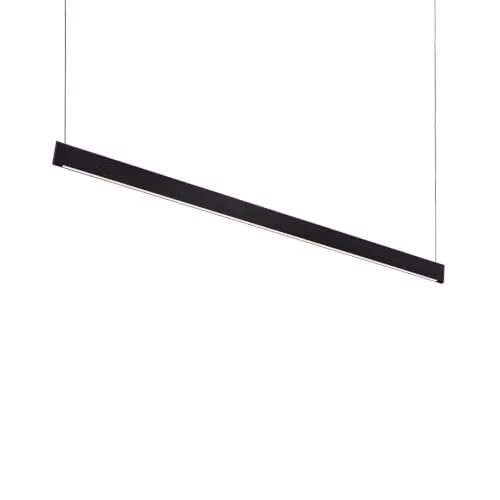Netlighting Steel Accent LED Bar Pendant Ceiling Light Black 3000K – 1
