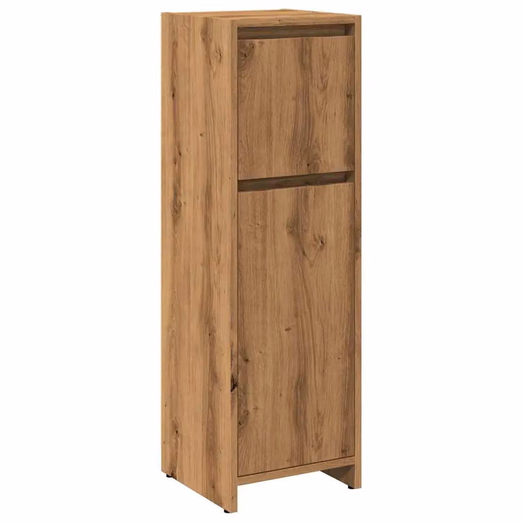 Berkfield Home Artisan Oak Bathroom Cabinet in Brown, W/D/H: 30 x 30 x 95 cm – 2