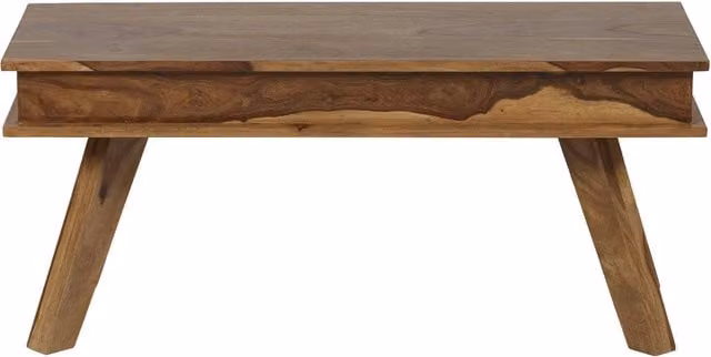 Worcester Modern Sheesham Wood Small Dining Bench in Brown