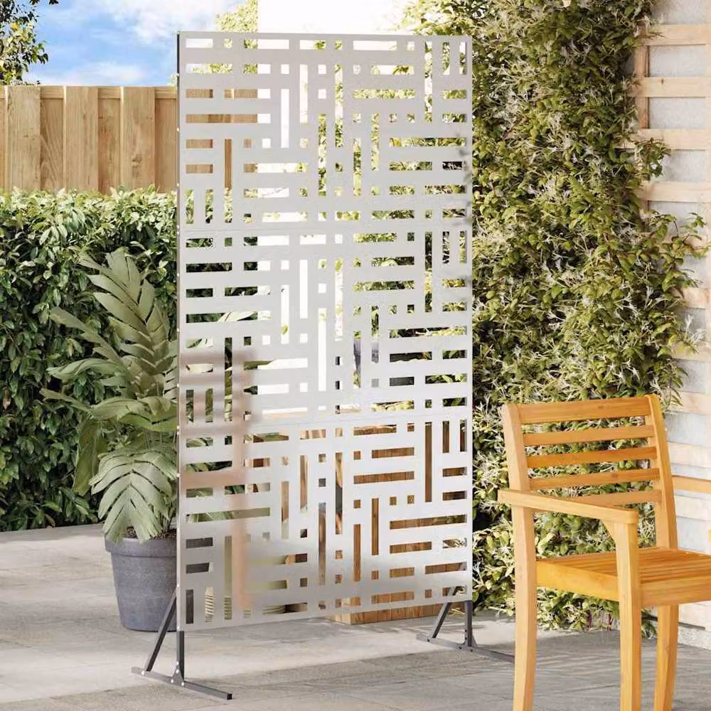 Berkfield Home Rectangular Privacy Screen in Silver Galvanised Steel, Height: 180 cm – 2