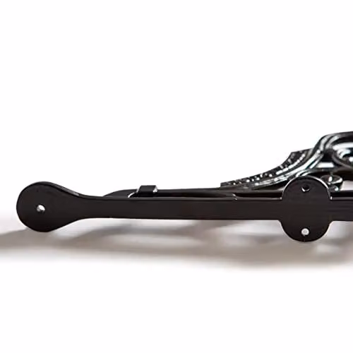 Hammer and Tongs Ornate Iron Shelf Bracket in Matt Black – 3