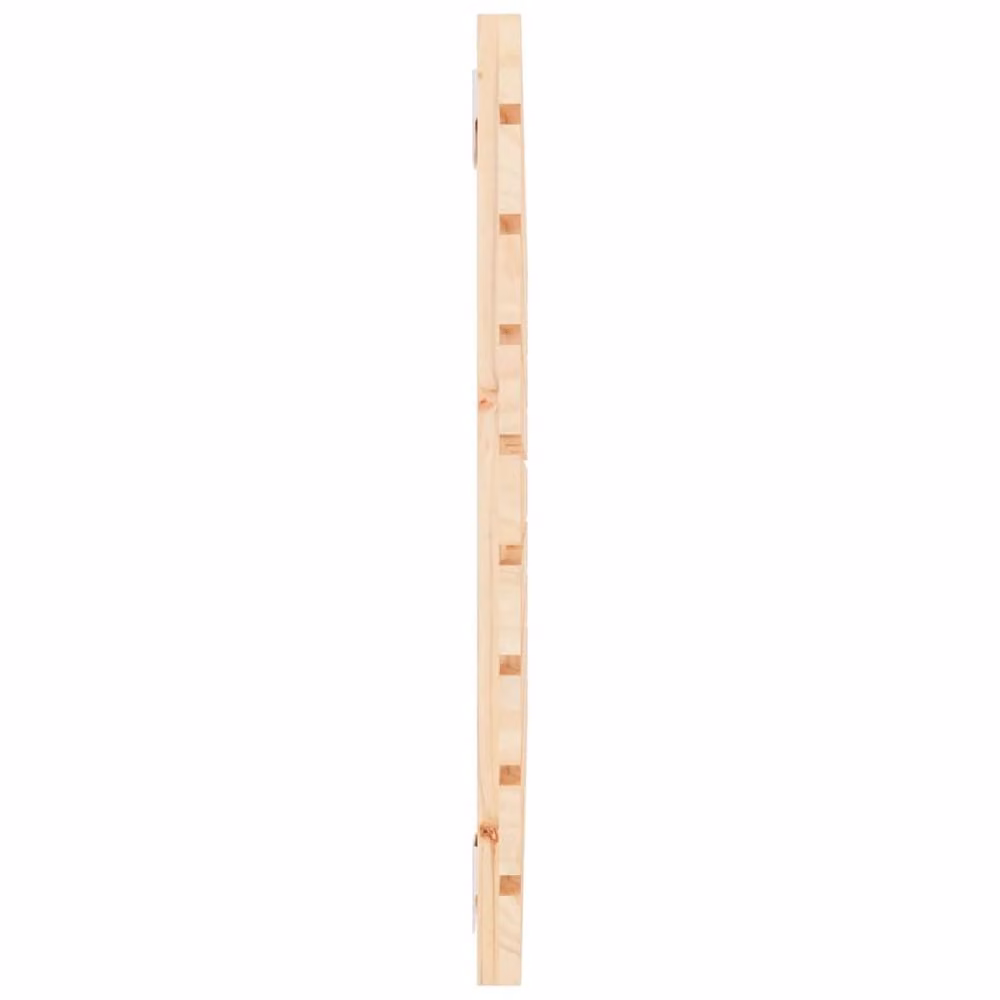 Berkfield Home Solid Wood Pine Wall Headboard in Beige, W/D/H: 96 x 3 x 63 cm – 2