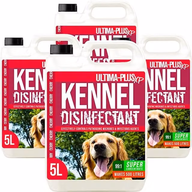 ULTIMA-PLUS XP Kennel Kleen Disinfectant Cleaner Sanitiser and Deodoriser, Cherry, 15 l