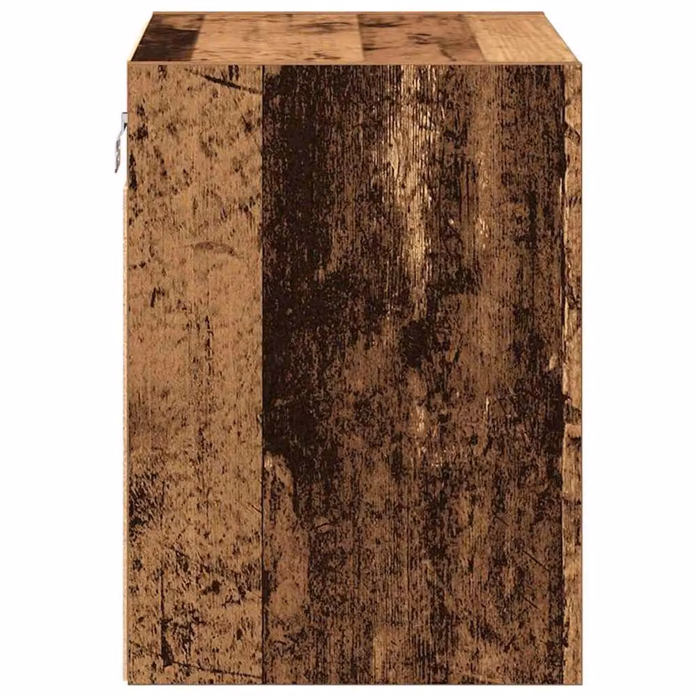 Berkfield Home Set of 2 Wall Mounted Garage Cabinets in Brown Old Wood, W/D/H: 41.0 x 40.0 x 30.0 cm – 5