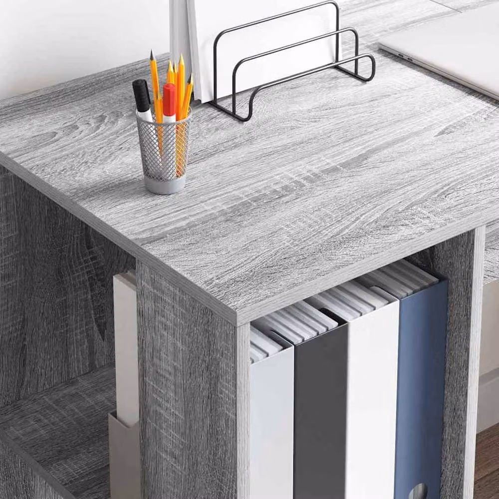 Berkfield Home Grey Sonoma Computer Desk, W/D/H: 130 x 75 x 75 cm – 3