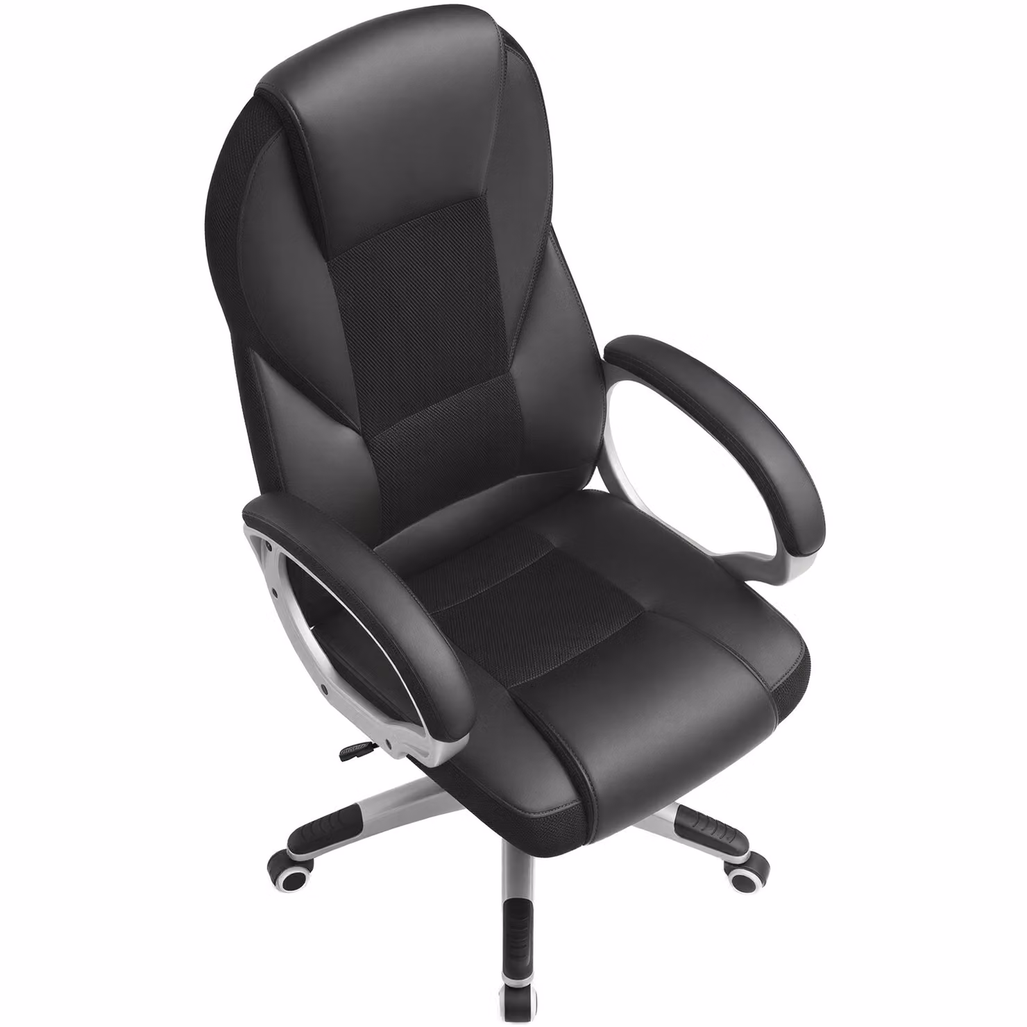 SONGMICS Executive Office Chair in Black PU Leather with Headrest and Armrests – 2