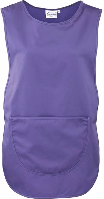 Premier Plain Pocket Tabard in Purple, Poly-Cotton, Size: XL