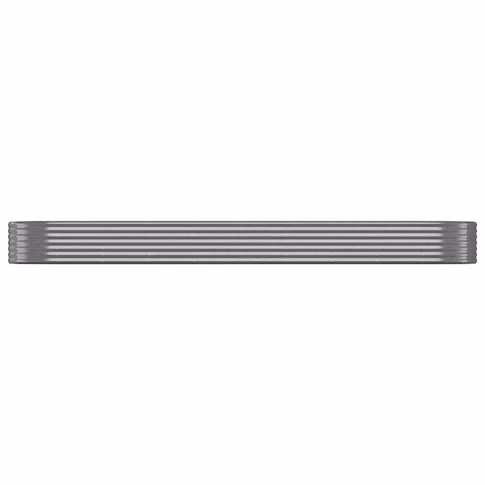Berkfield Home Garden Powder-coated Steel Raised Bed in Anthracite Grey, W/D/H: 396 x 100 x 36 cm – 3
