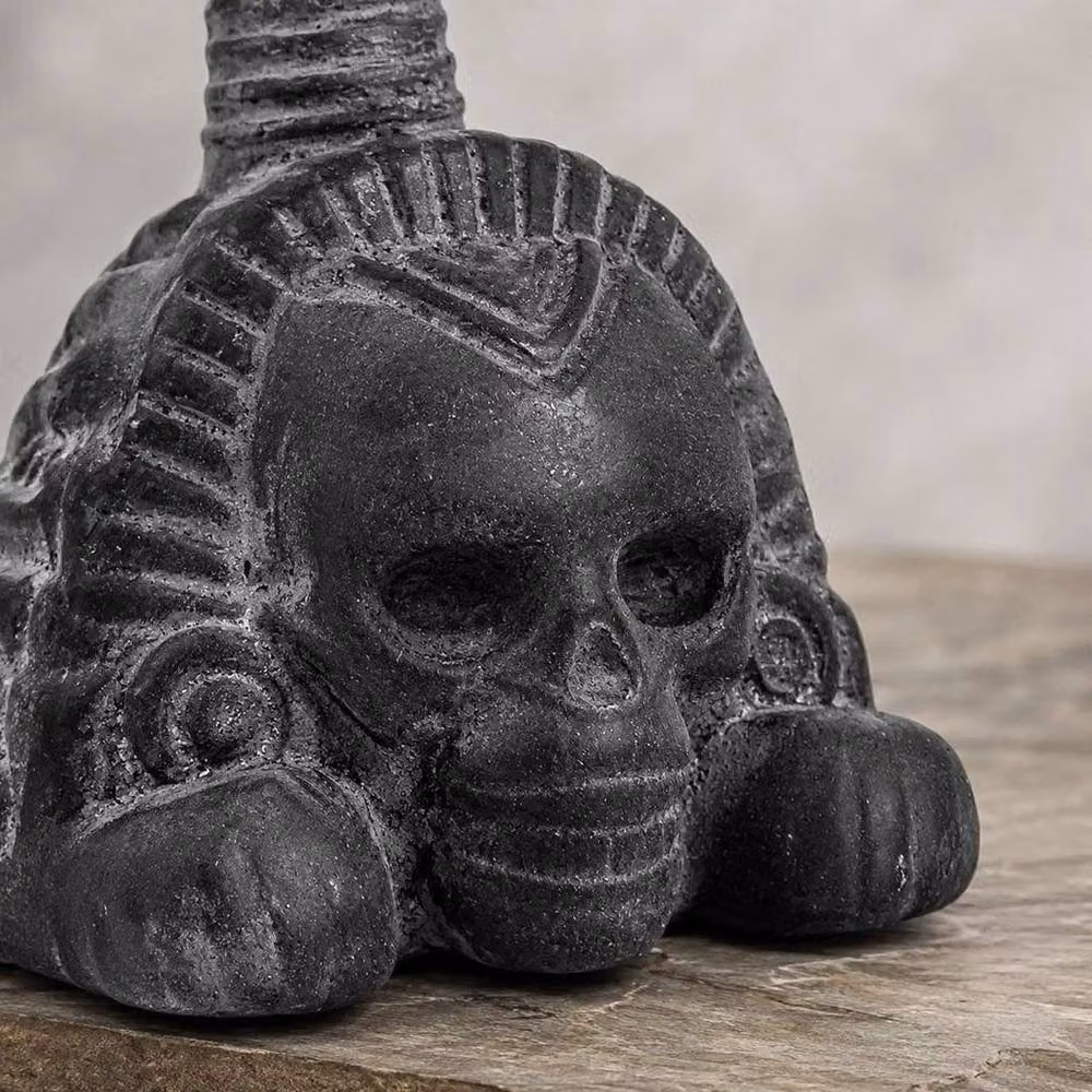 FLAVORA 2-Piece Authentic Aztec Death Whistle in Grey, W/D/H: 100 x 15 x 15 cm – 4