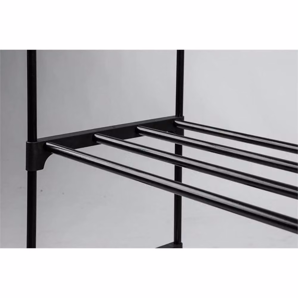 Kelvenix 3 Tier Heavy Duty Metal Shoe Rack in Black – 3