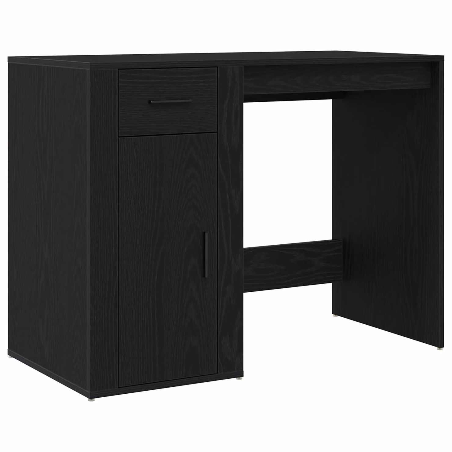 Berkfield Modern Writing Desk in Black Oak, W/D/H: 100 x 49 x 75 cm – 2