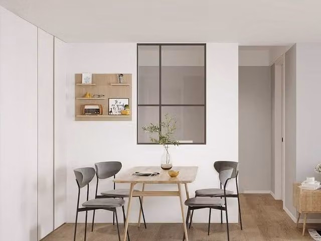 Vente-unique Design Workshop Powder-Coated Aluminium Window in Black, W: 90 cm, H: 130 cm