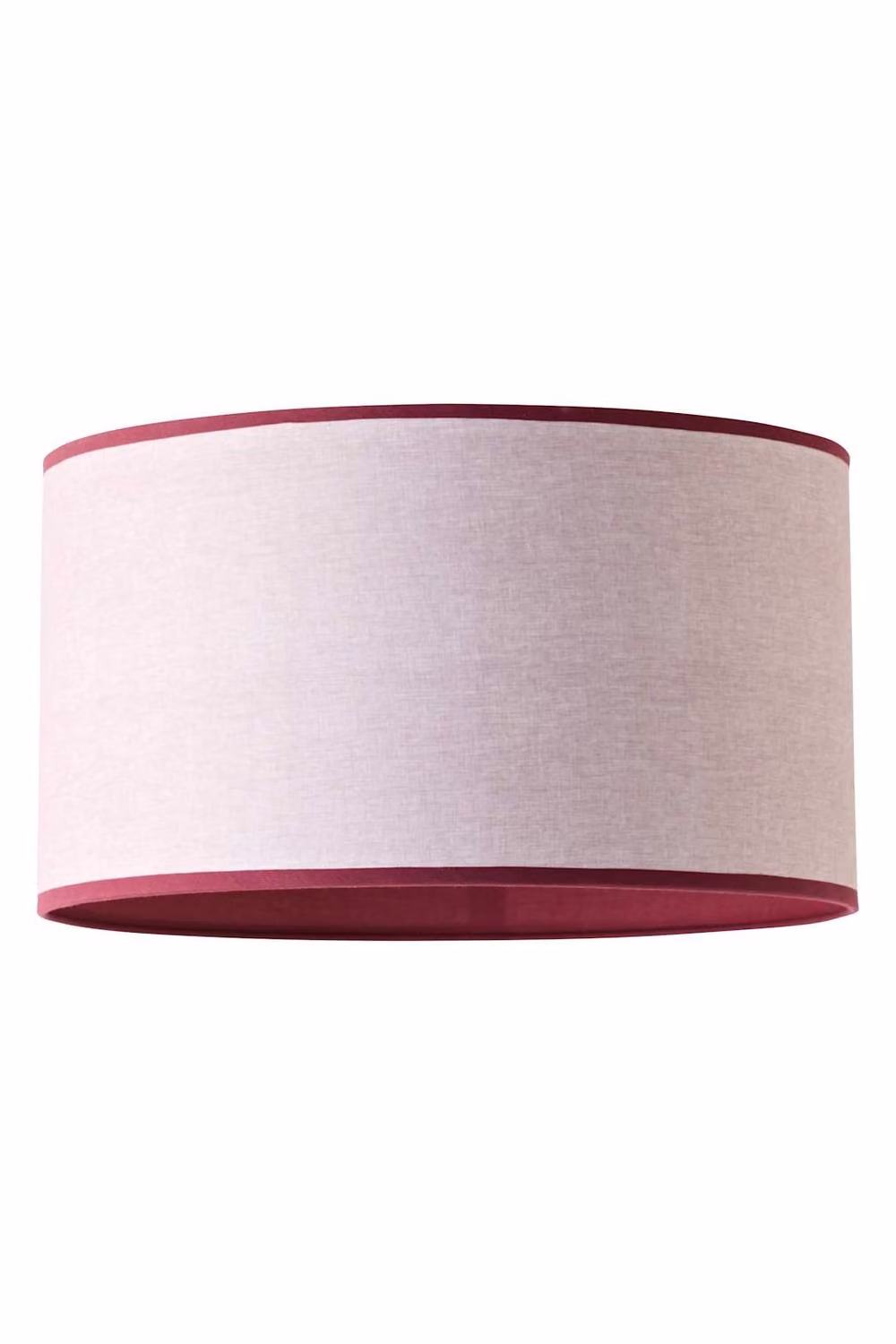 ValueLights Kiara Large Dark Pink Linen Woven Drum Easy Fit Ceiling Lamp Shade with Bulb – 4