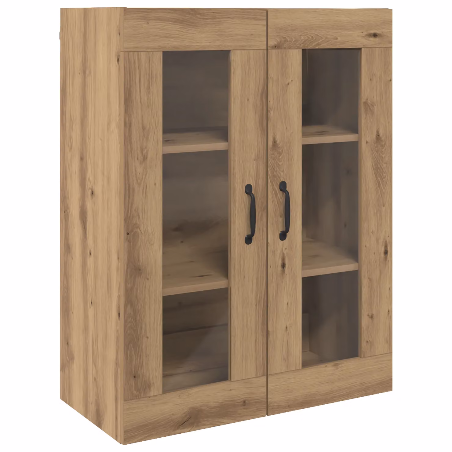 Berkfield Home Hanging Wall Cabinet in Brown, W/D/H: 69.5 x 34 x 90 cm – 2