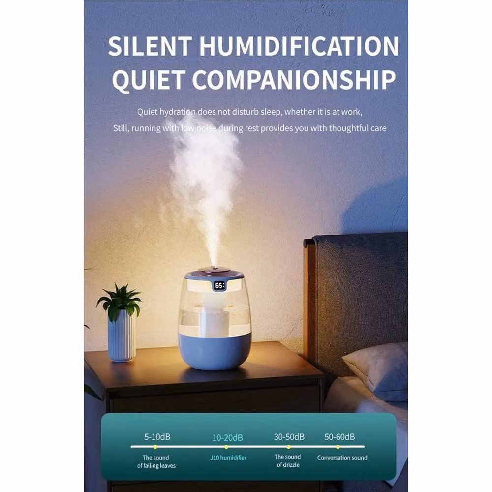 FLAVORA White Ultrasonic Cool Mist Air Humidifier, 1.3 l – 4