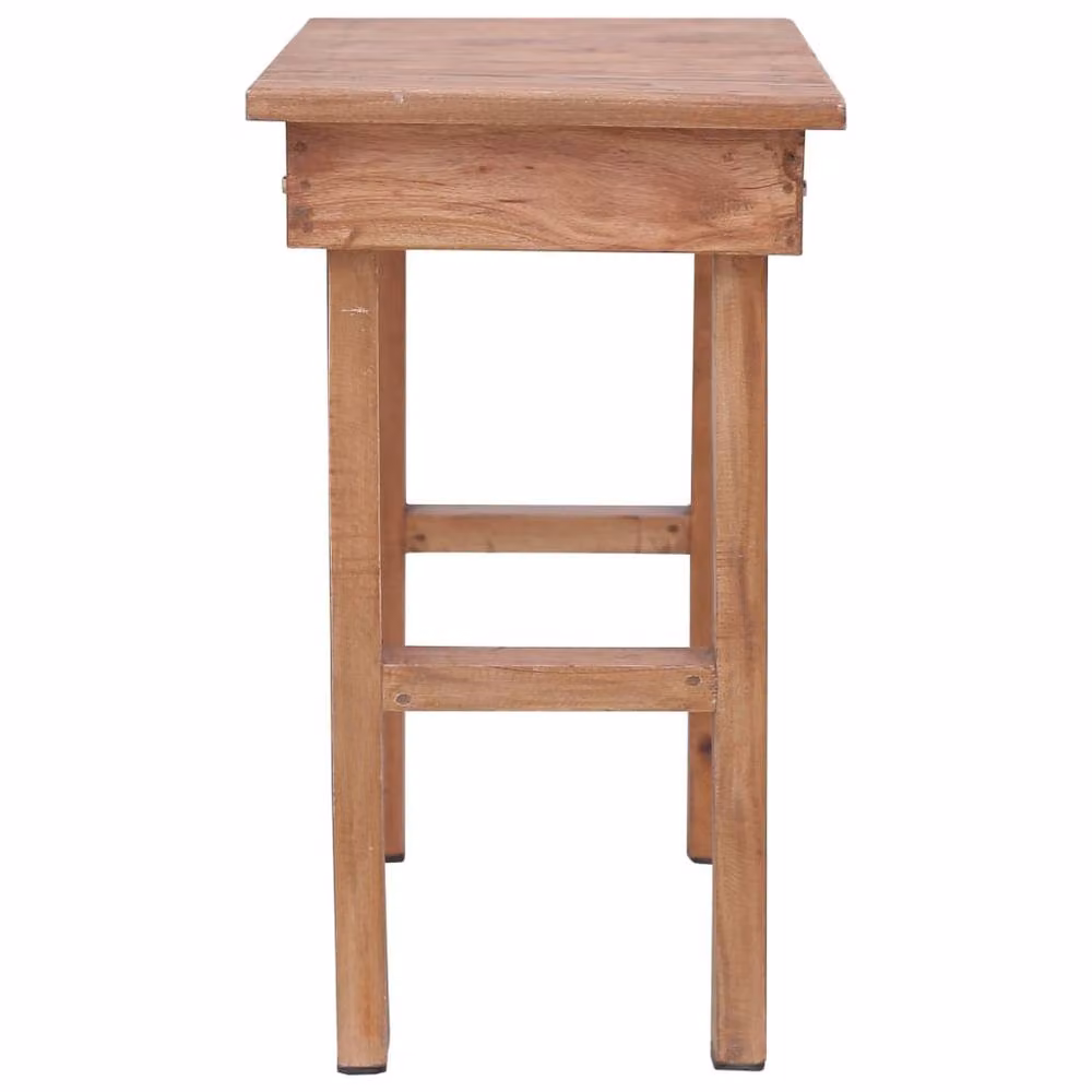 Berkfield Home End Table in Brown Solid Mahogany Wood, W: 70 cm, D: 35 cm, H: 60 cm – 2