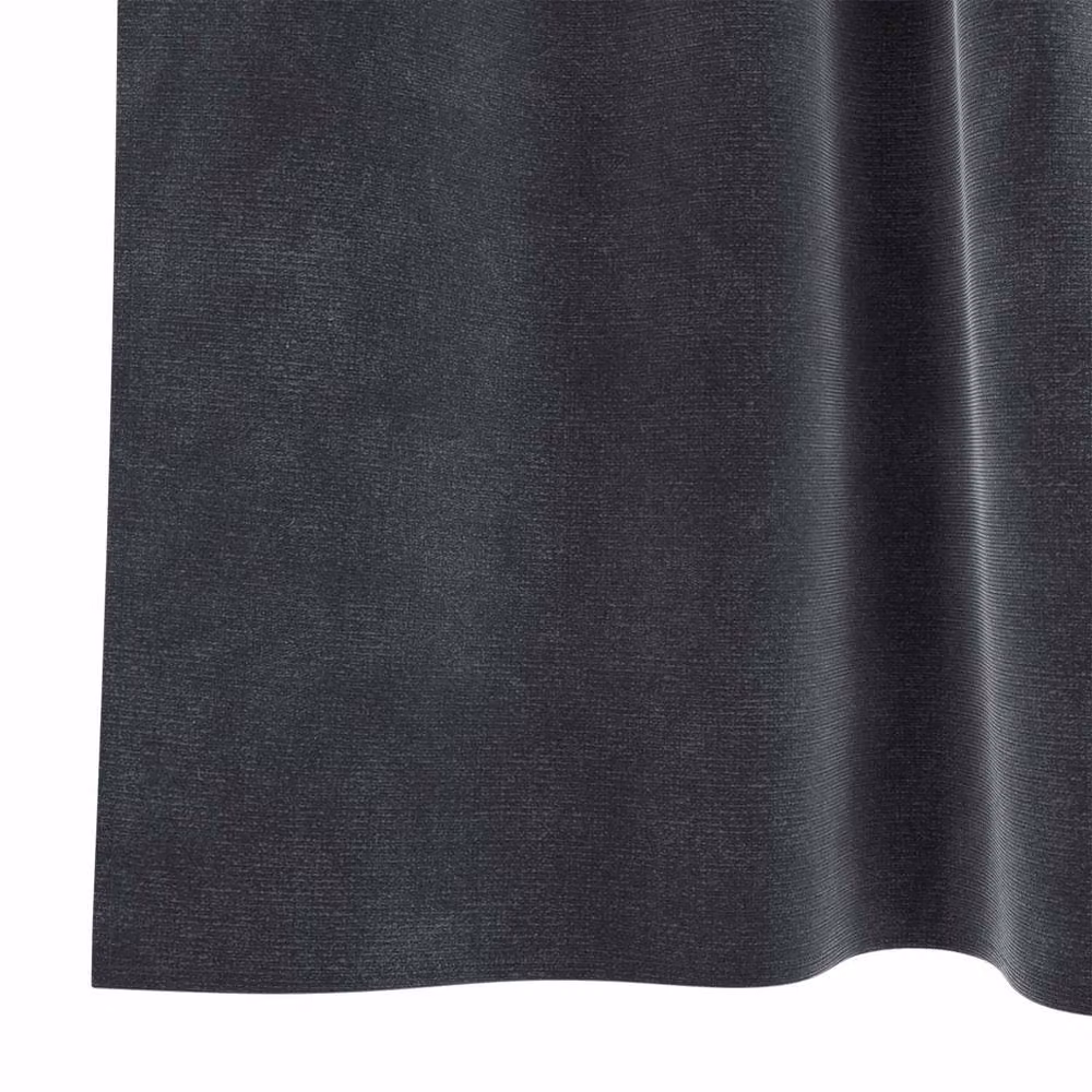 Berkfield Home Modern Dark Grey Velvet Blackout Curtains with Hanging Loops, 2 Pack – 6