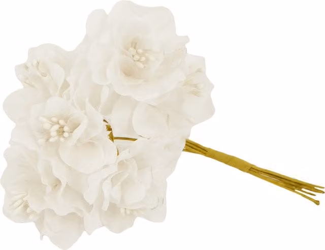 Art Studio Elegant Small White Floral Flower Pick