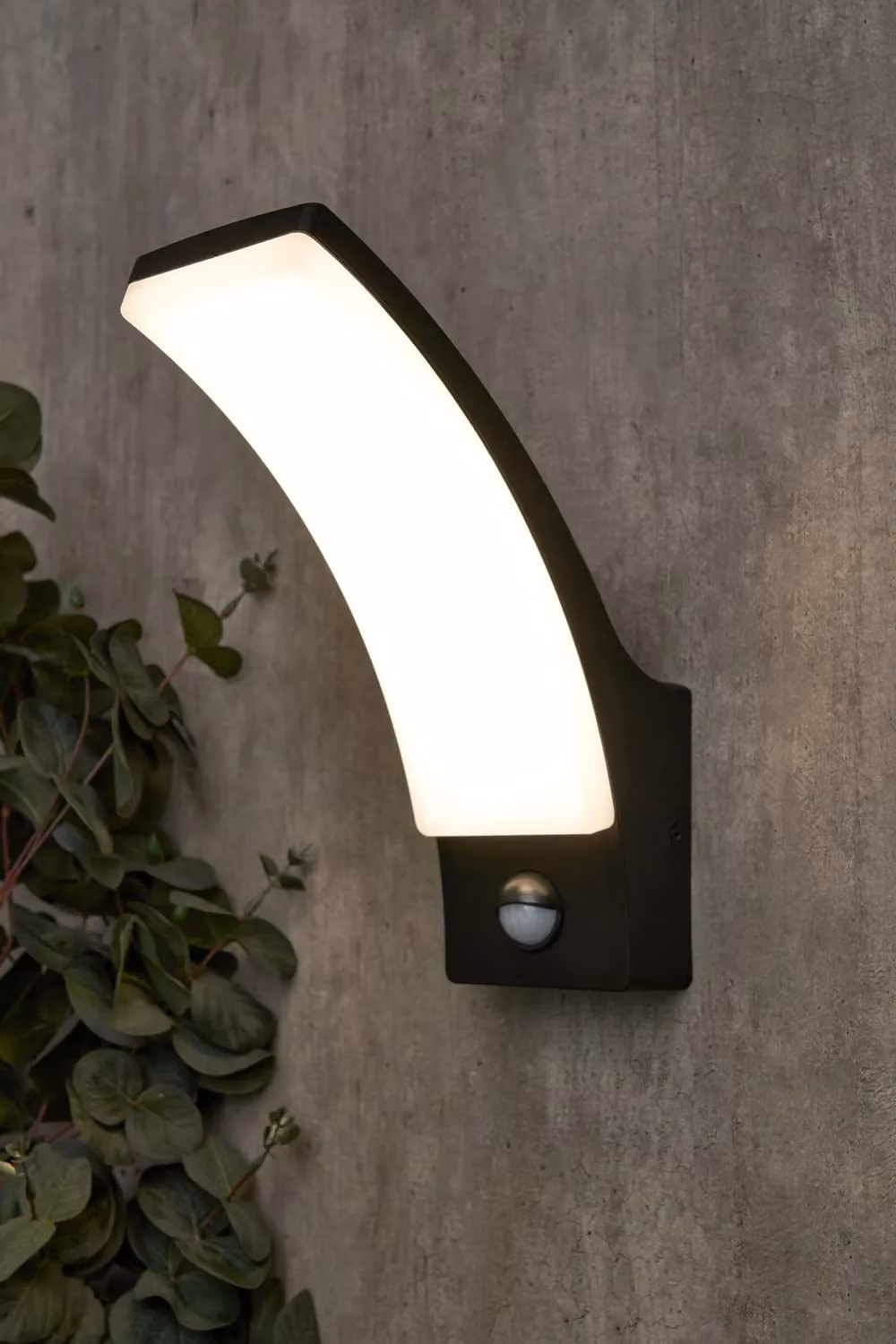BHS Lighting Klaus Modern LED Outdoor Wall Light with Motion Sensor in Black – 3