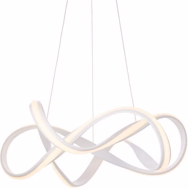 Netlighting Synergy LED Suspended Ceiling Pendant in White Silicone – 1