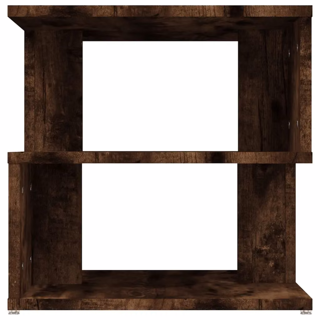 Berkfield Home Modern Square Side Table in Smoked Oak Brown, W/D/H: 40 x 40 x 40 cm – 3