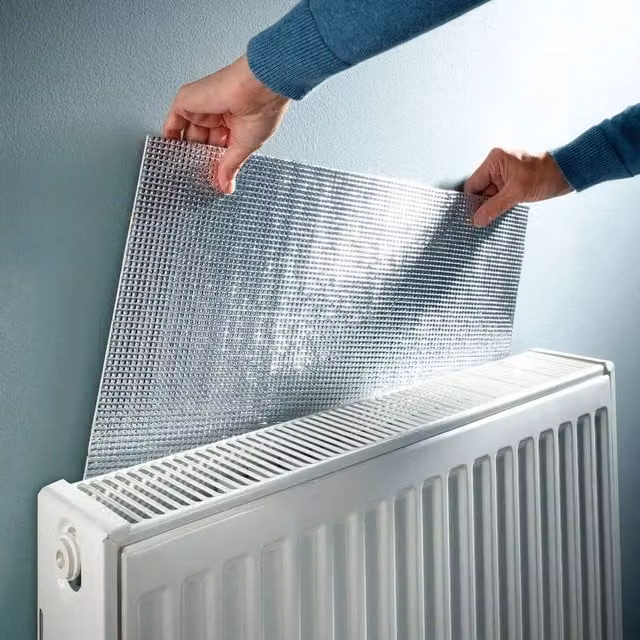 Marco Paul Silver Aluminium Radiator Reflector Foil Insulation Film, 10m – 1
