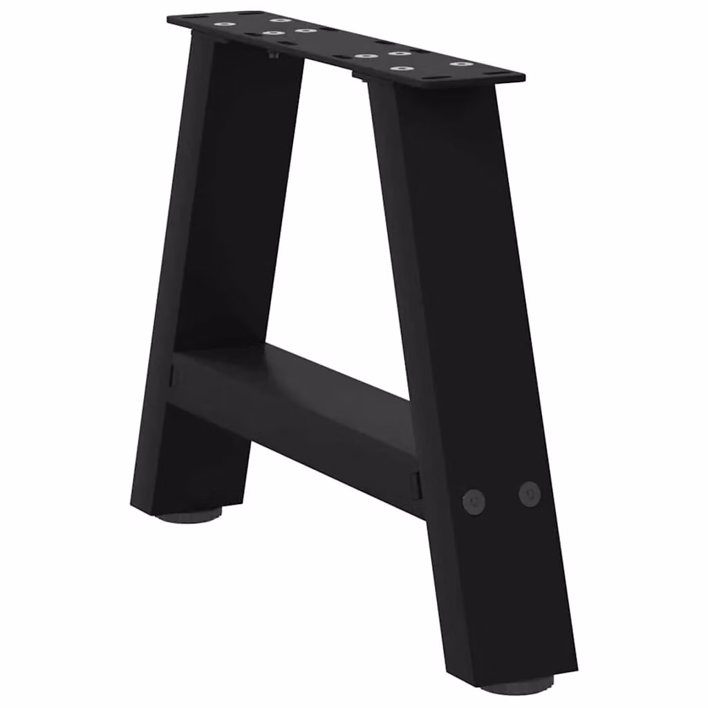 Berkfield Home A-Shaped Steel Coffee Table Legs, 2 Pieces, Black Matt, W: 30 cm, H: 30 cm – 3