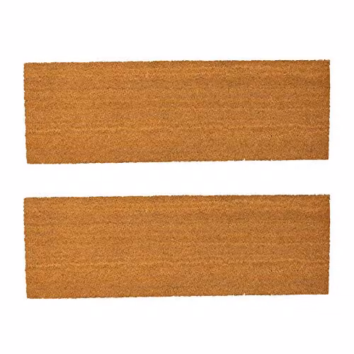 Nicola Spring Coir Double Door Mats, Pack of 2, Brown, W/D: 120 x 40 cm – 1