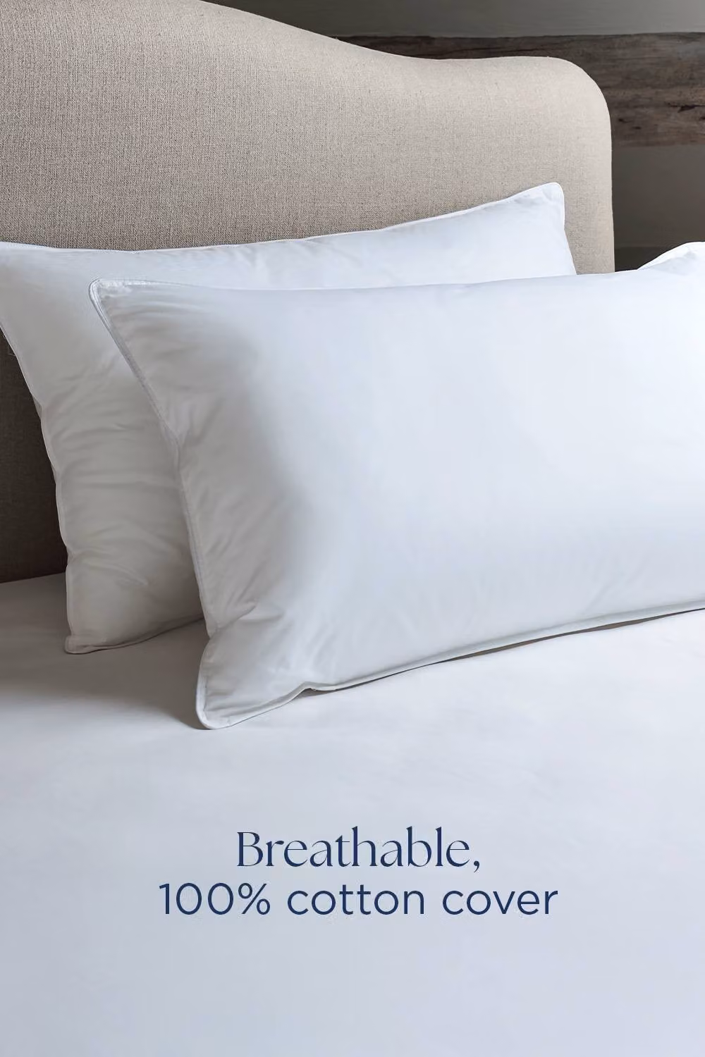 Christy Cloud Loft Medium Firm Square Microfibre Pillow in White – 3