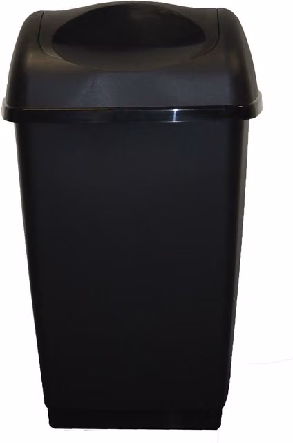 Tontarelli Black Plastic Swing Bin, 9l