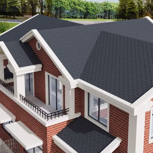 Lifeideas Set of 18 Mosaic Asphalt Roofing Shingles in Grey and Anthracite