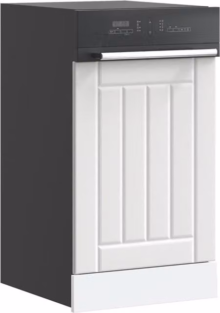 Berkfield Home Lucca Dishwasher Panel in White Engineered Wood