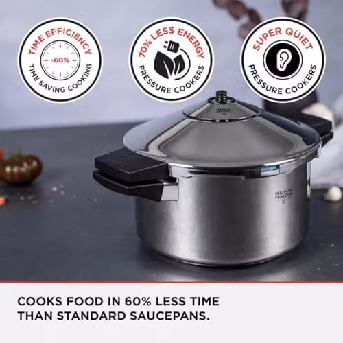 Kuhn Rikon Stainless Steel and Aluminium Pressure Cooker Multi Cooker Pot, Silver, 4L, Diameter: 24 cm – 4