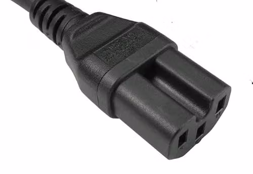 ShaniTech C15 Notch Kettle Power Supply Adapter Cord with UK Plug, Black, 2m – 2