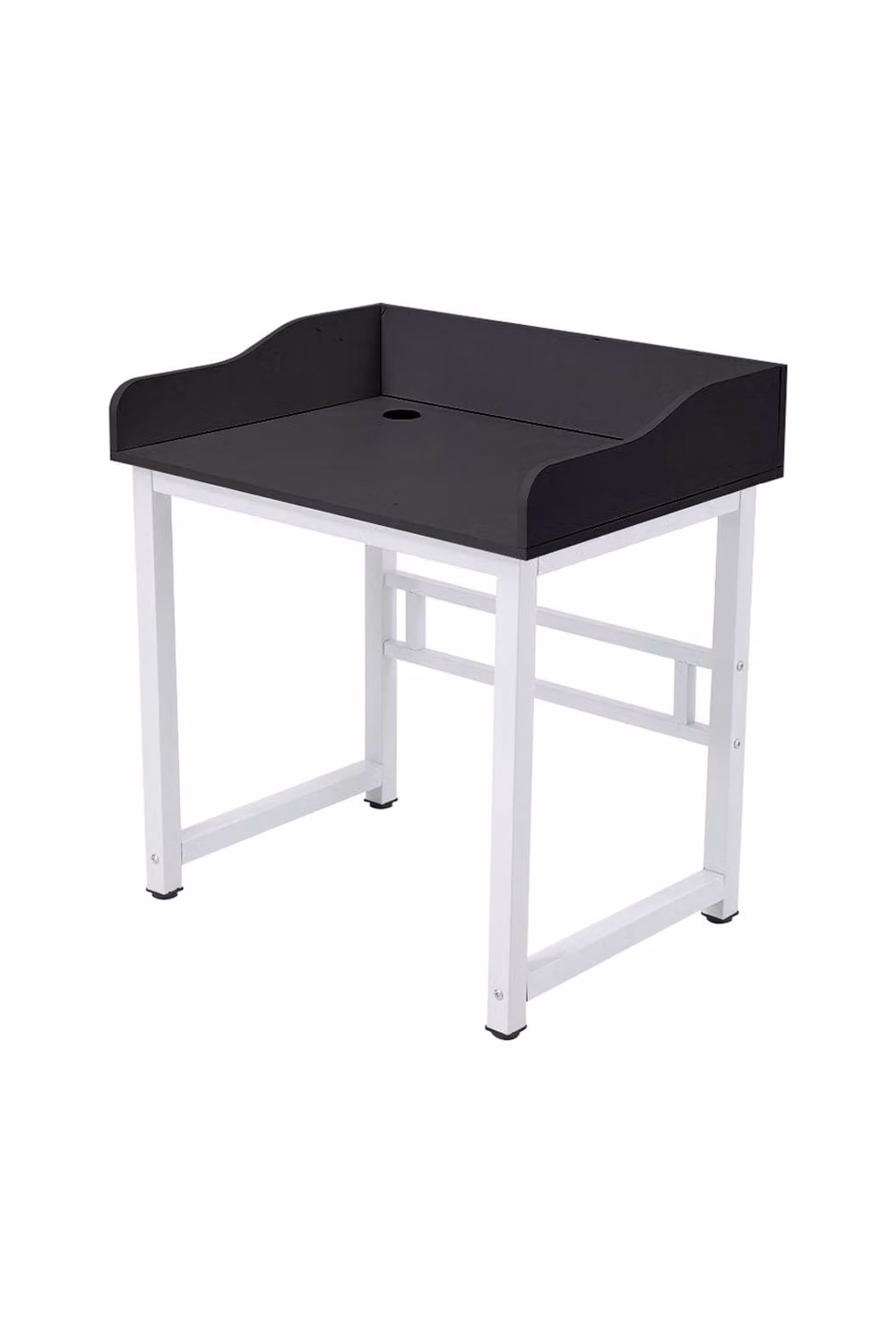 Living and Home Compact Computer Desk with Protective Board in Black, W: 80 cm, D: 62 cm – 2