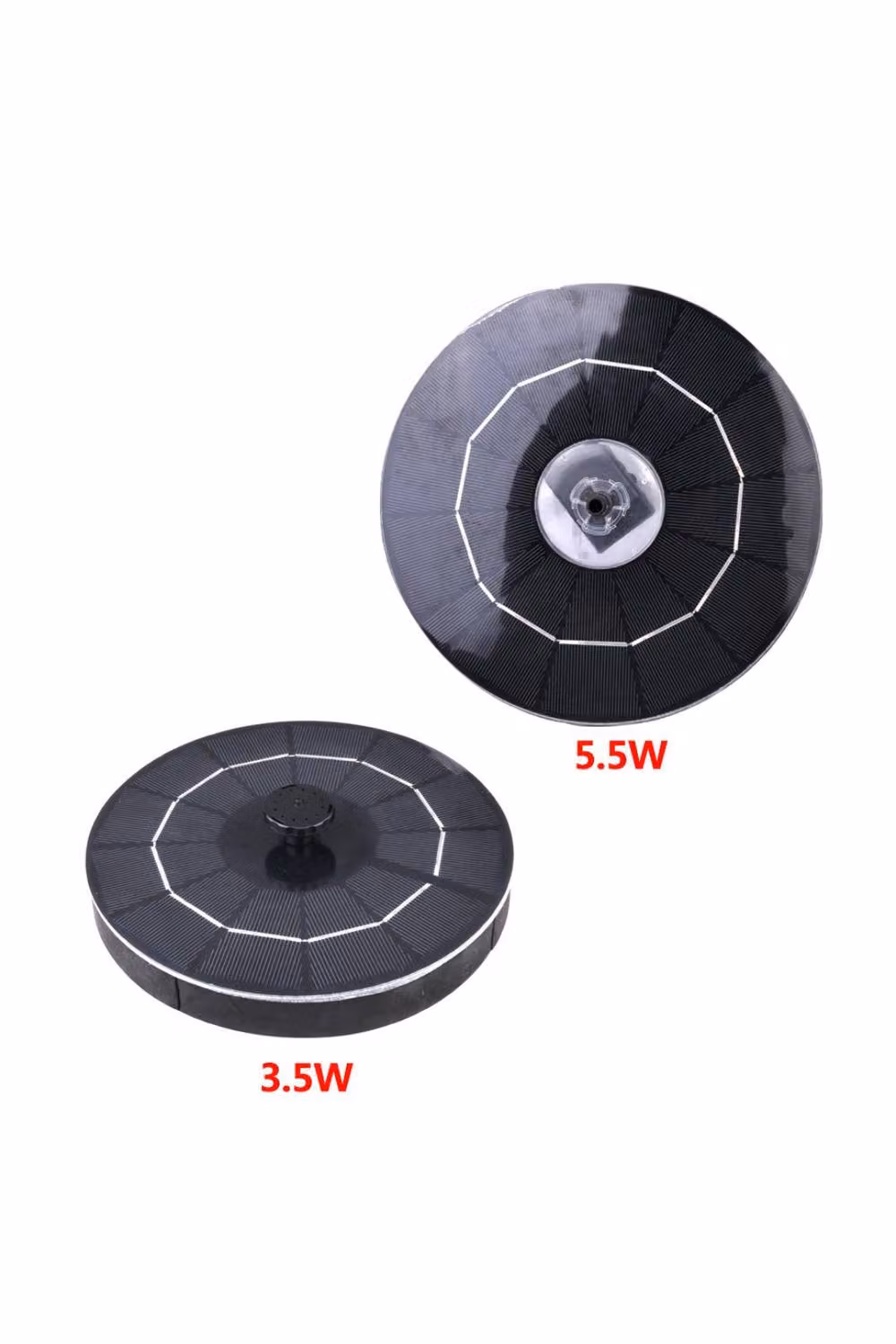 KDMD 5.5W Solar Powered Water Pump Battery Fountain for Birds in Black – 3
