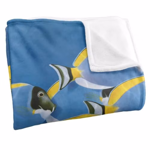 JQ Licensing Royce Mcclure Tang Tropical Fish Super Soft Silky Touch Fleece Throw Blanket, Multicolour, W/D/H: 91 x 147 cm – 3