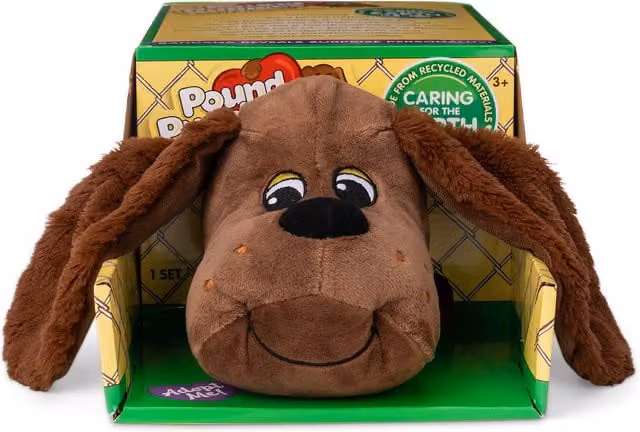 Pound Puppies Classics Brown Soft Toy Dog Plushie