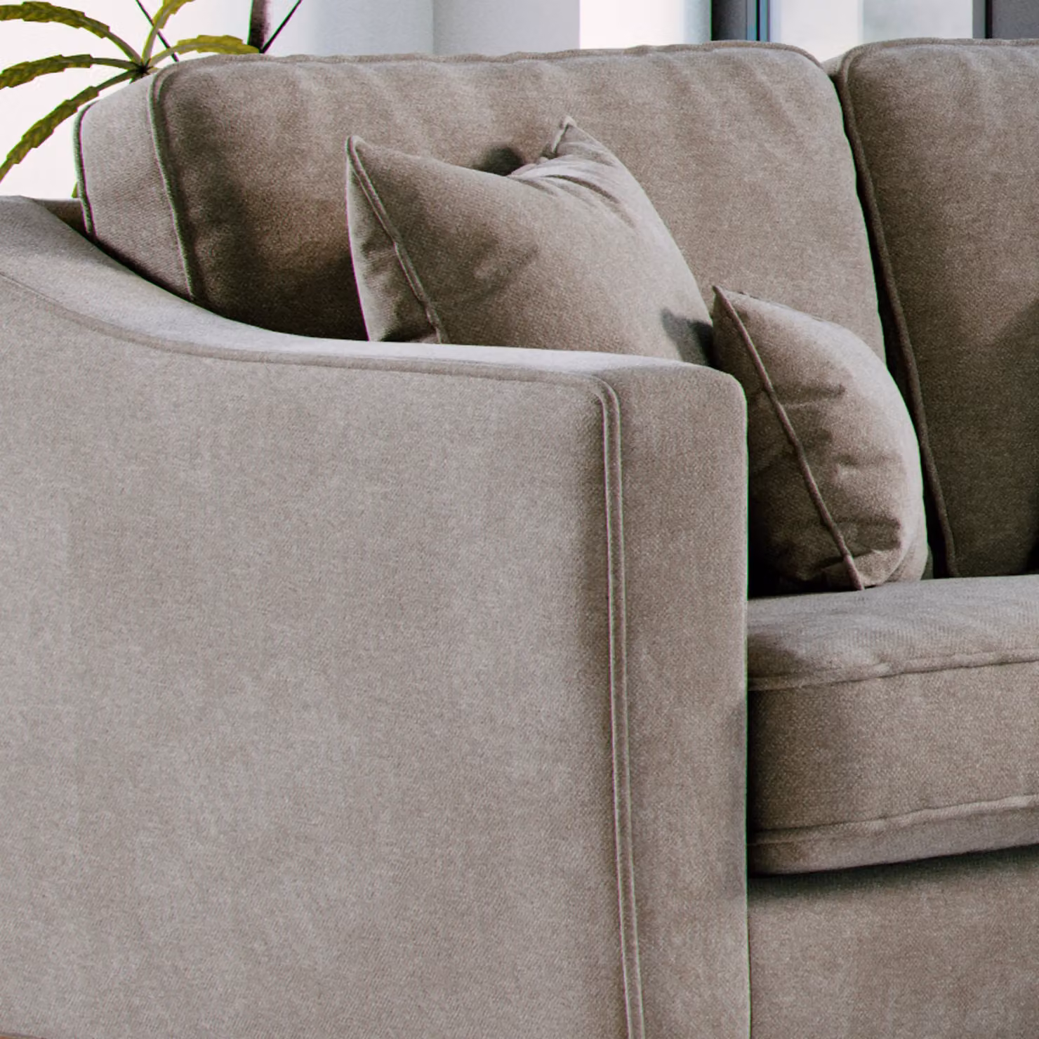 The Great Sofa Company Jackson 2 Seater Chenille Sofa in Brown – 3