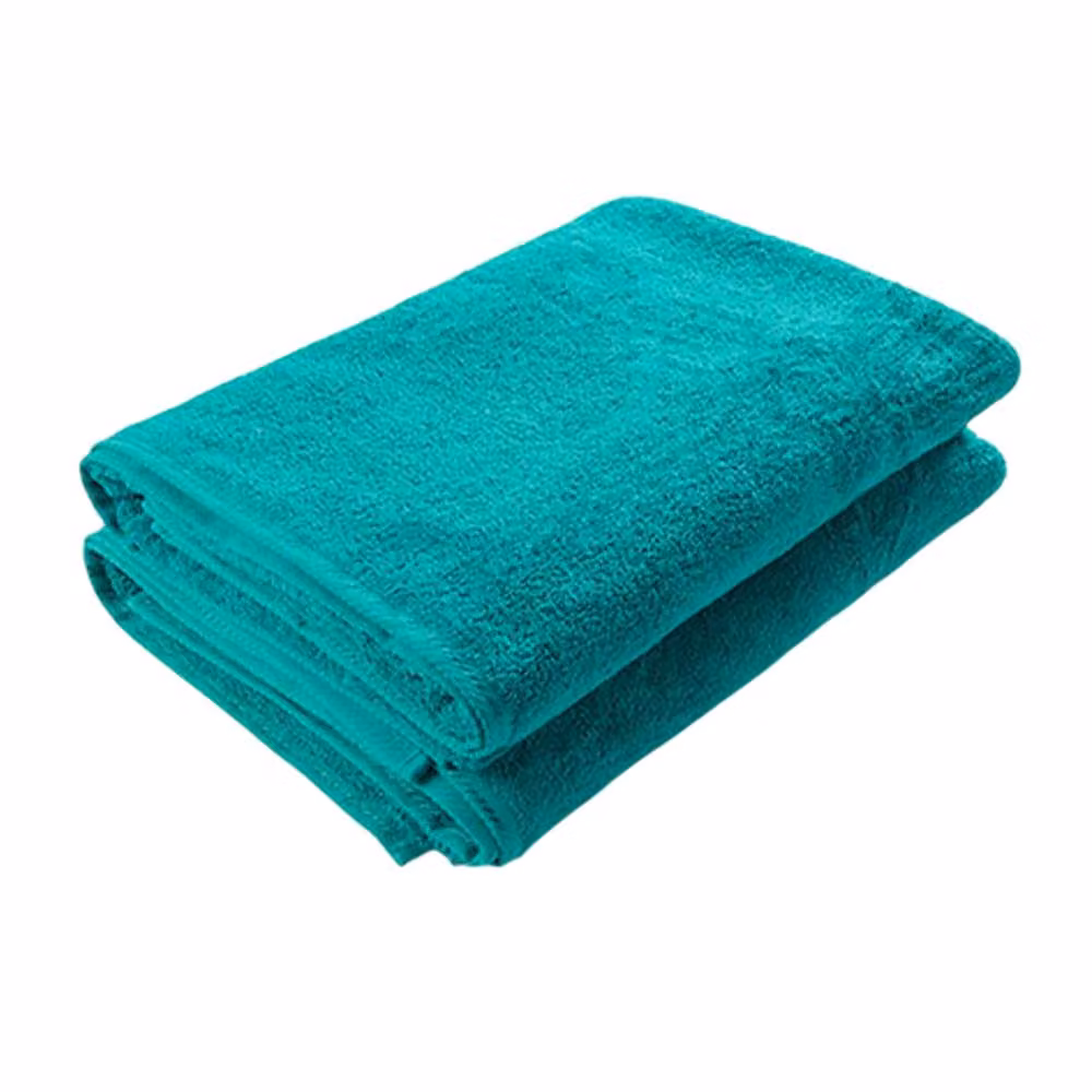 ARTG Fluffy Cotton Terrycloth Bath Towel in Teal Petrol Blue – 2