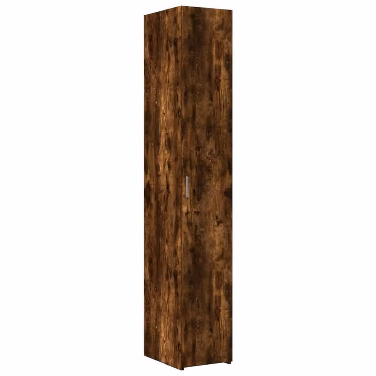 Berkfield Home Smoked Oak Highboard in Brown, W/D/H: 30 x 42.5 x 185 cm