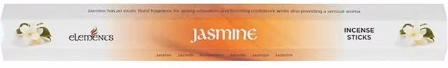 Elements Jasmine Floral Incense Sticks, 6 Packets, Orange