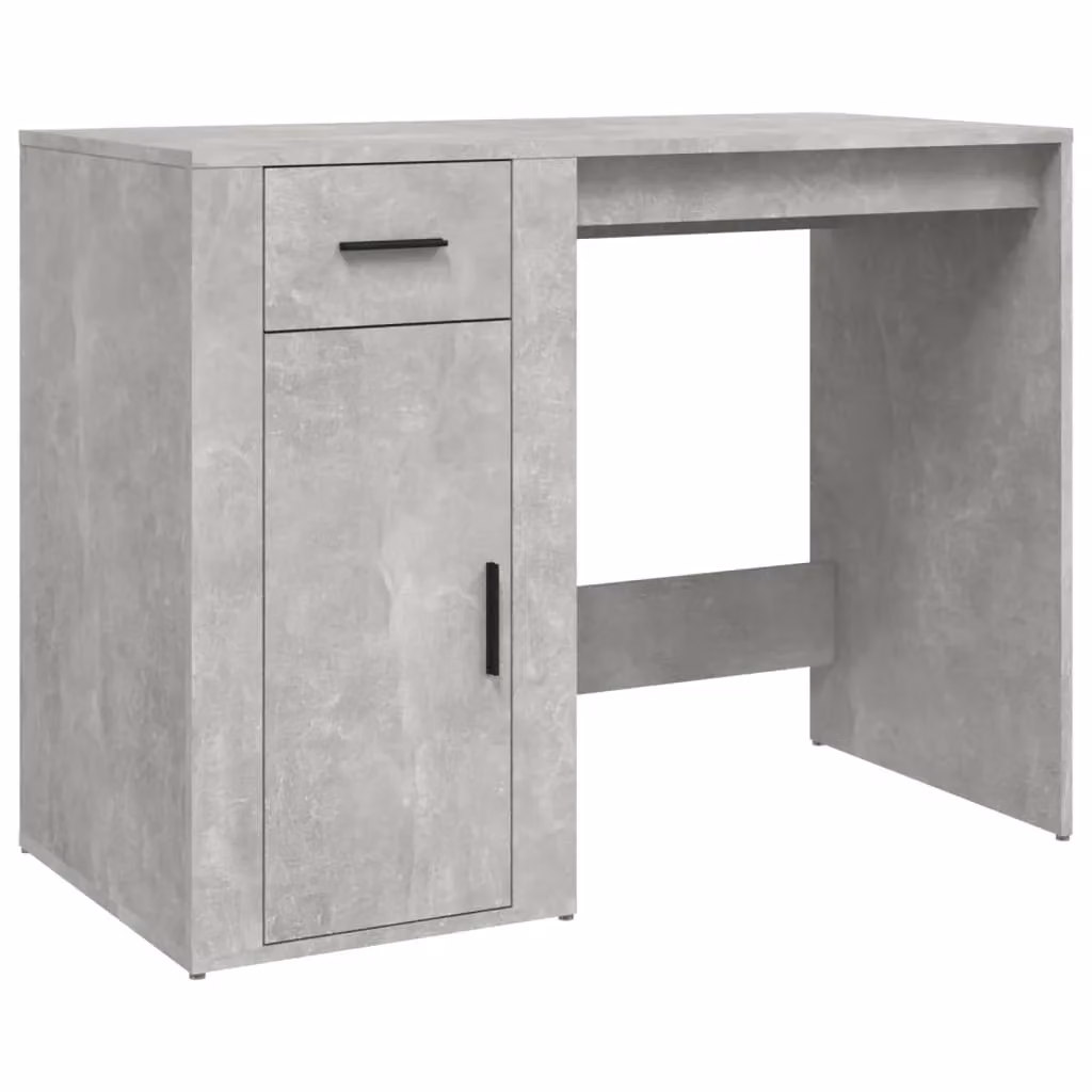 Berkfield Home Modern Computer Desk in Grey, W/D/H: 100 x 49 x 75 cm – 2