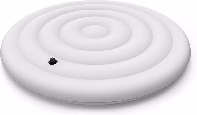 Summer Waves White Round Inflatable Thermal Spa Cover Support for 4 Person Spas