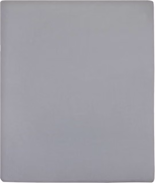 Berkfield Home Grey Jersey Cotton Fitted Sheets, 2 Pack, W: 160 cm, L: 200 cm