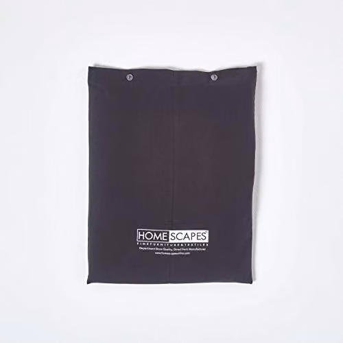 Homescapes Black Extra Deep Single Fitted Sheet, 200 Thread Count Egyptian Cotton Percale, W/D/H: 90 x 190 x 46 cm – 4