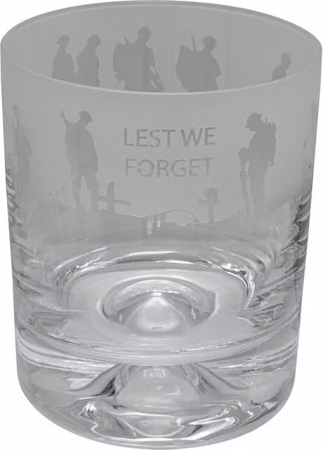 Animo Glass Milford Collection Lest We Forget Whisky Tumbler in Transparent – 2