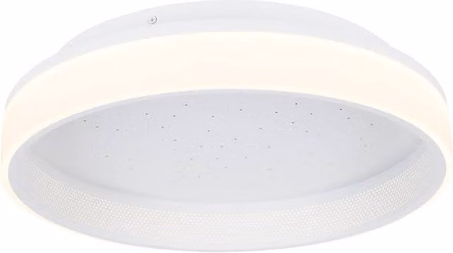 Netlighting Martis White LED Ceiling Light with Remote Control and Dimmable CCT Settings
